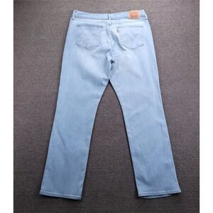LEVIS Jeans Size 32 Classic Straight Leg Light Wash Stretch Denim 34x29